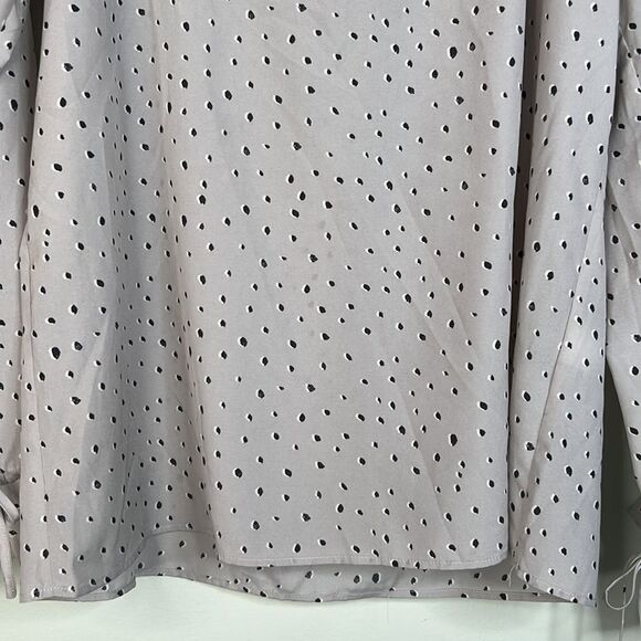 Banana Republic Julia Tie Business Peasant Blouse Size Small - Picture 3 of 13